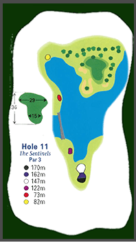Hole 11 diagram: The Sentinels